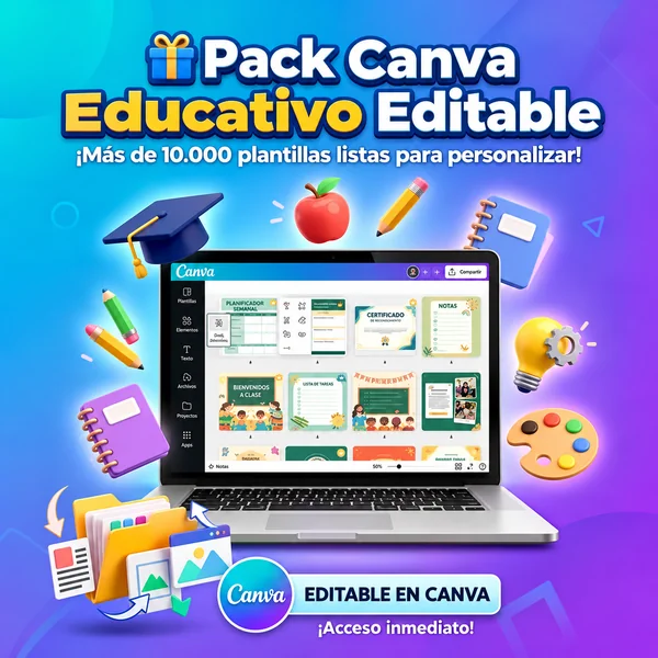 Pack Canva Educativo Editable