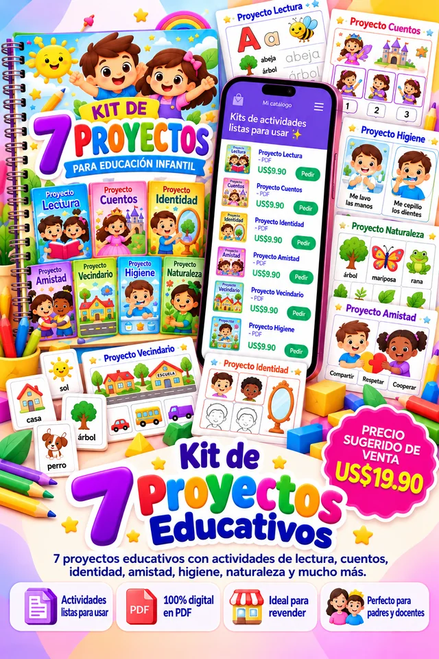 Kit de 7 Proyectos Educativos